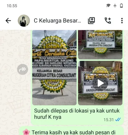 Pengiriman Papan Bunga Duka Bojong Rawalumbu Rawalumbu